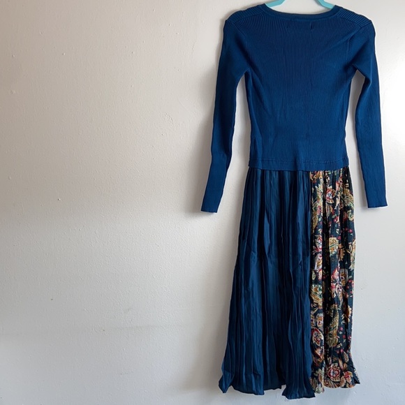 NEW| Dalia Macphee Paisley Pleated Dress - Picture 5 of 10